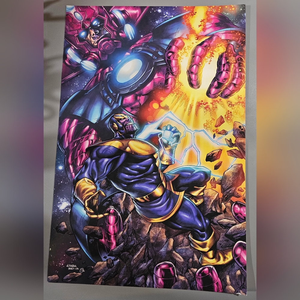 Galactus vs Thanos Art Print 12x18